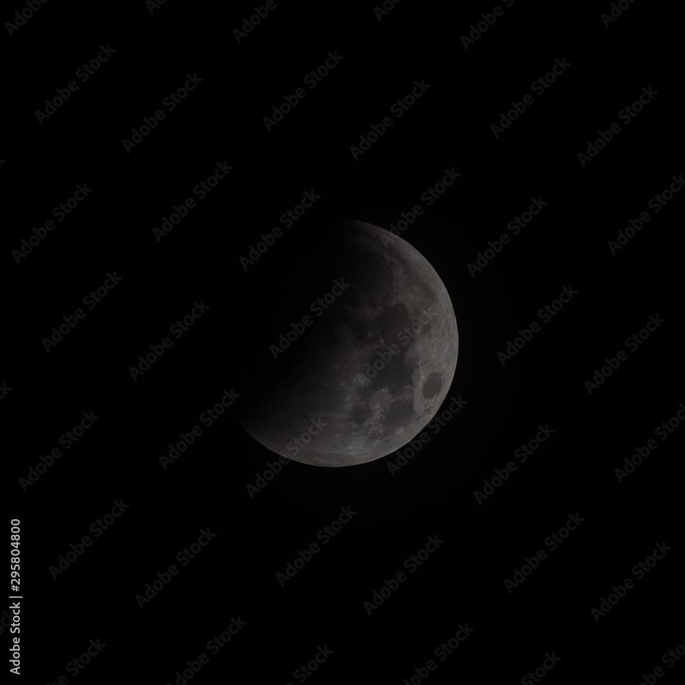 The moon on background The moon on background