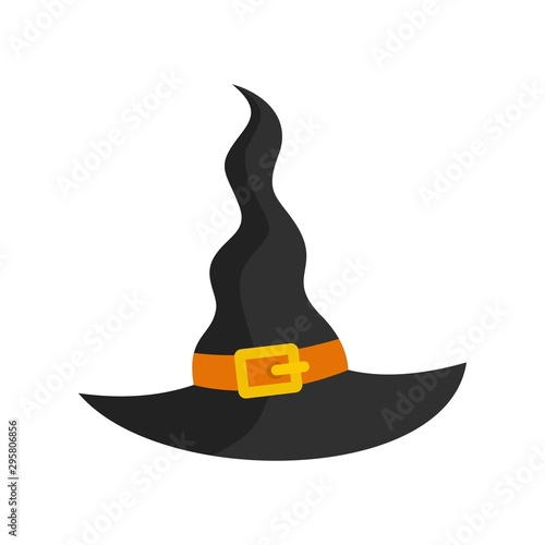 Witch hat icon. Flat illustration of witch hat vector icon for web design