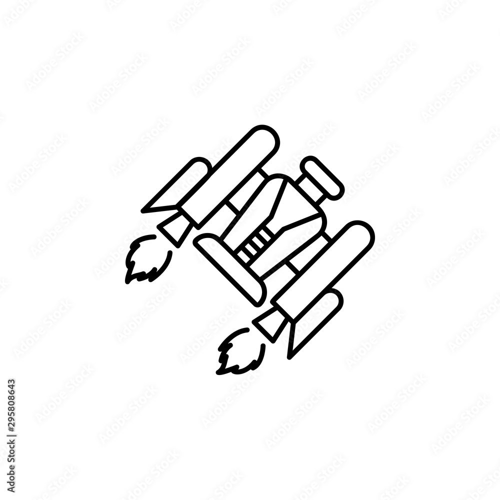 Jet pack icon. Element of future business thin line icon