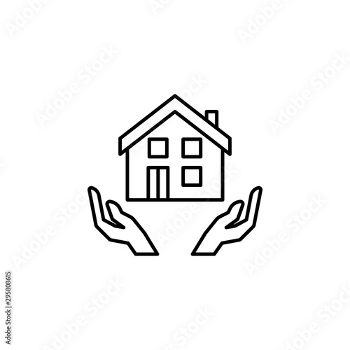 Homecare icon. Element of future business thin line icon