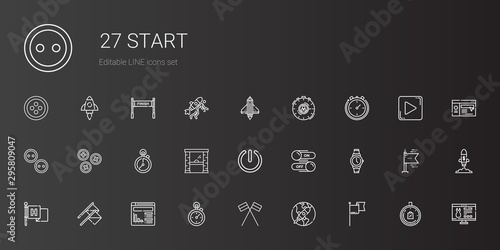start icons set
