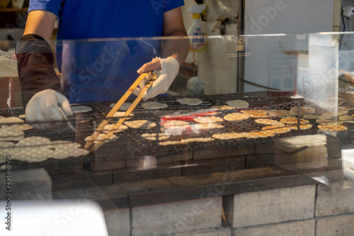 Obraz na płótnie 手焼き煎餅 w salonie