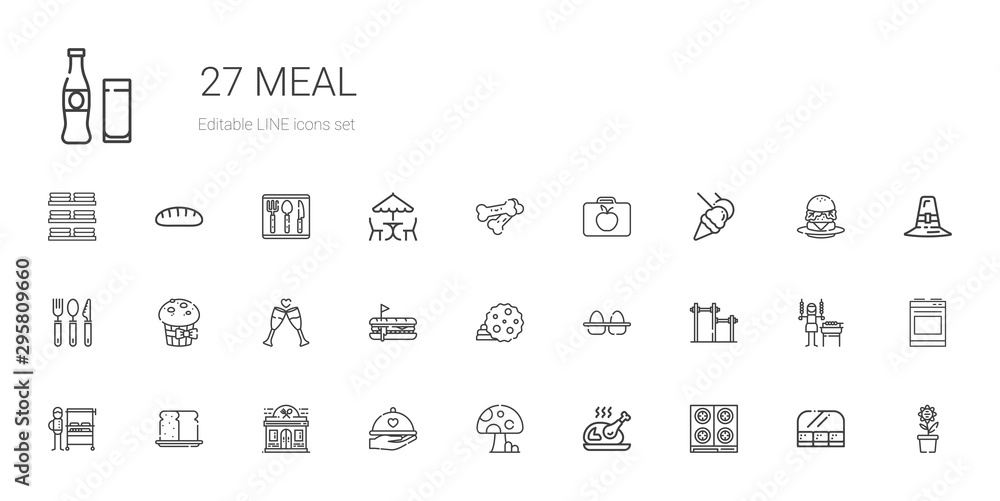 meal icons set meal icons set