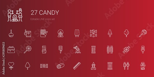 candy icons set