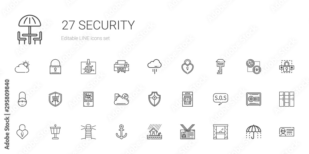 security icons set security icons set