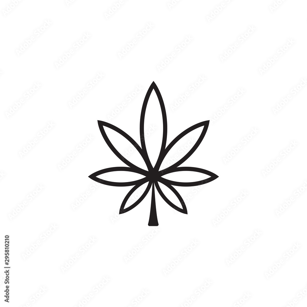 Cannabis marijuana hemp leaf logo Cannabis marijuana hemp leaf logo