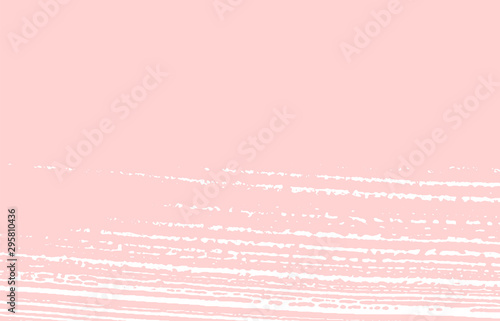 Grunge texture. Distress pink rough trace. Fresh b