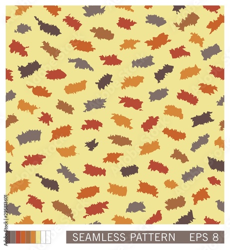 Seamless pattern. Random splinters with a grunge jagged edges. Vector texture.