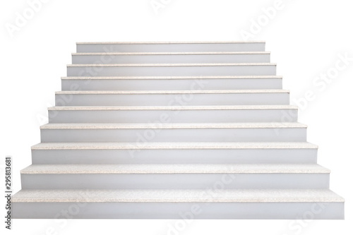 Stairway isolated on White background this has clipping path.