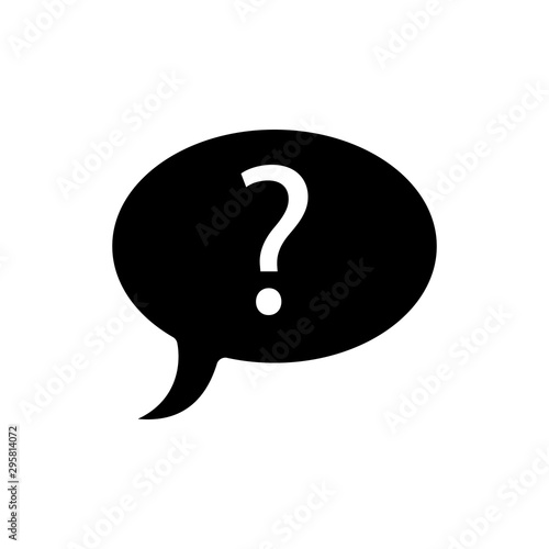 Bubble Speech With Question Icon