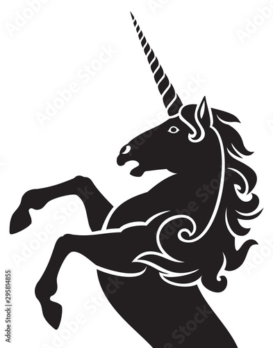 unicorn silhouette design vector illustration