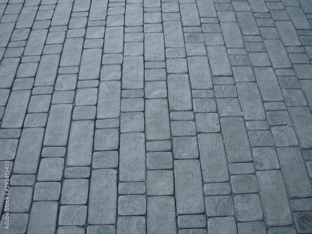 pavement with cobblestones