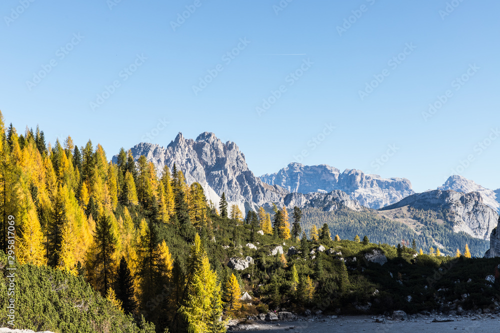 Wonderful Mountain Landscape Panorama South Tyrol Alto Adige