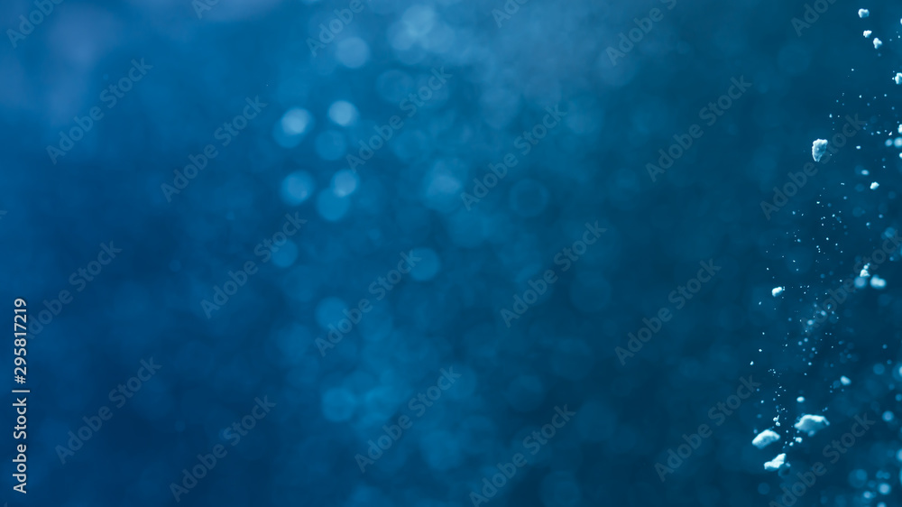 Naklejka premium Abstract Blue bokeh background