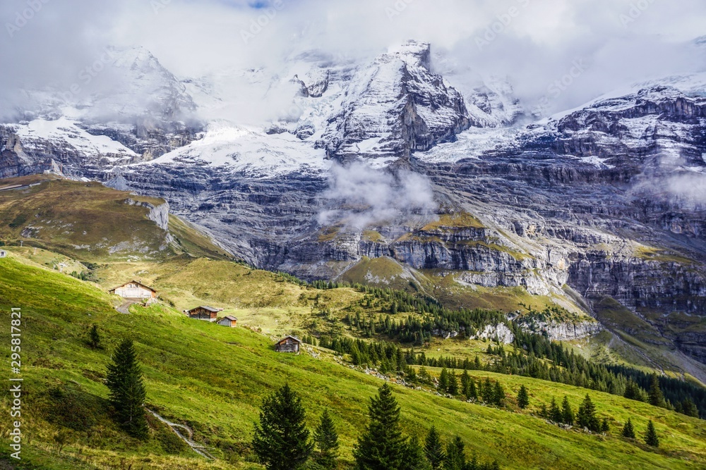 landscape in alps