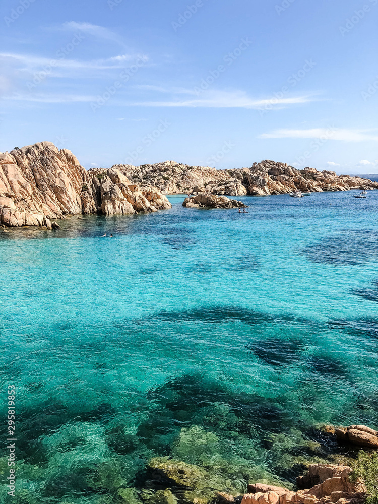 Paradise lagoon in Sardinia, Italy