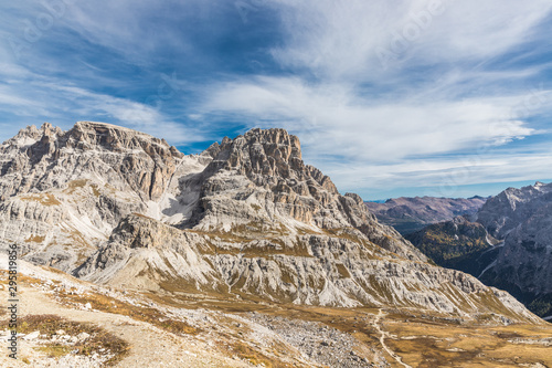 Wonderful Mountain Landscape Panorama Tre Cime Di Lavaredo © René Pi