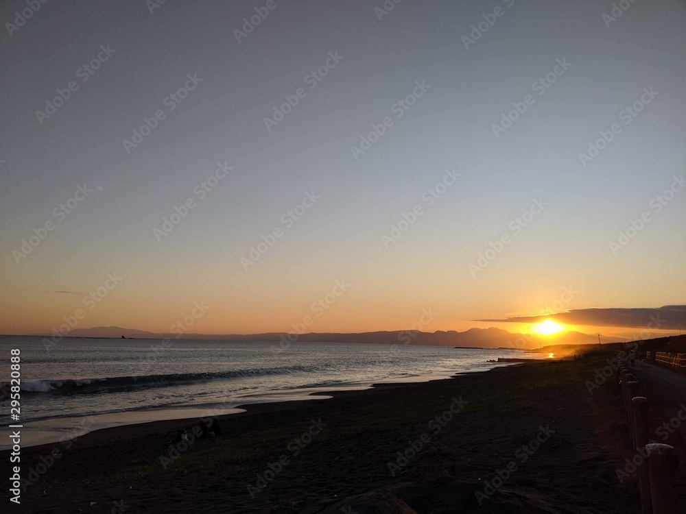 Obraz premium sunset on the beach