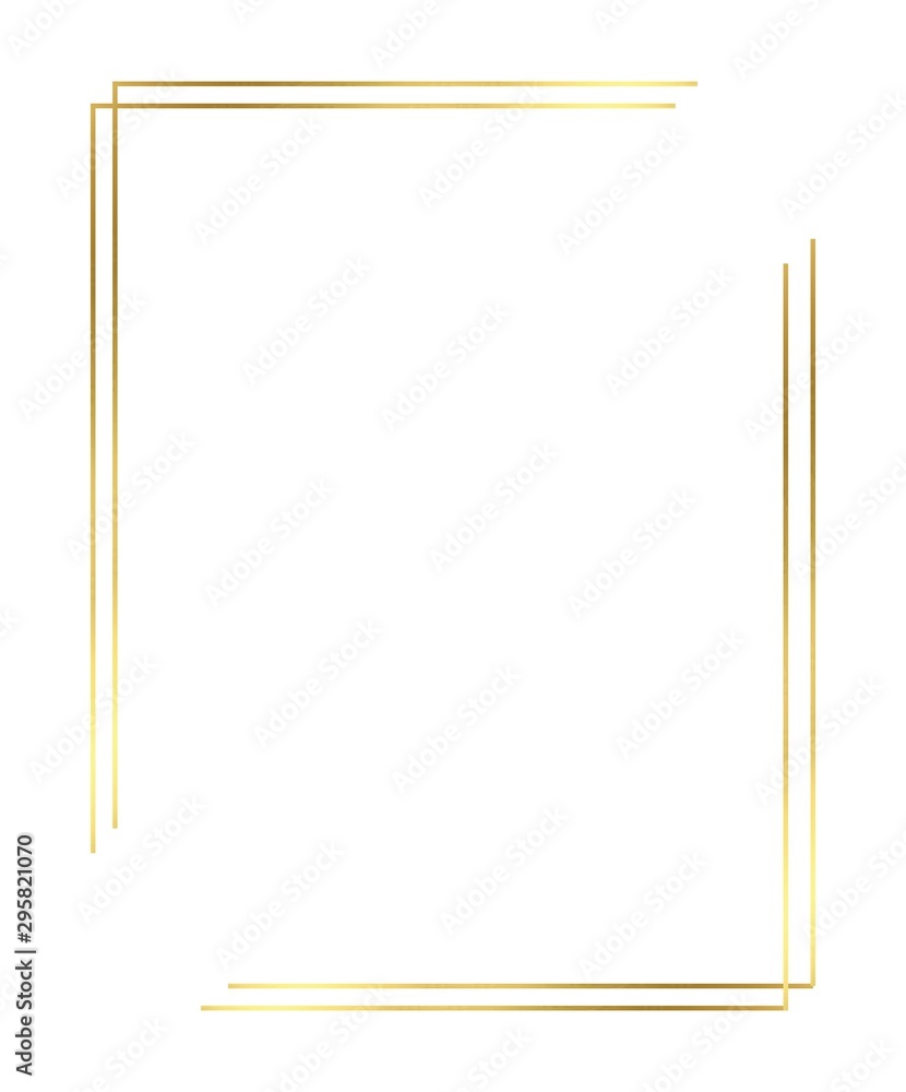 Vector of Christmas Simple Gold border