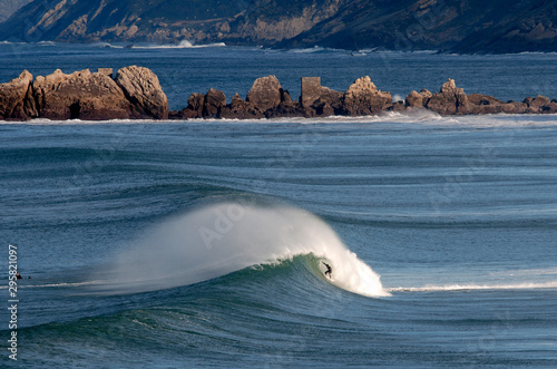 Fotografi Zarautz surf olas basque country