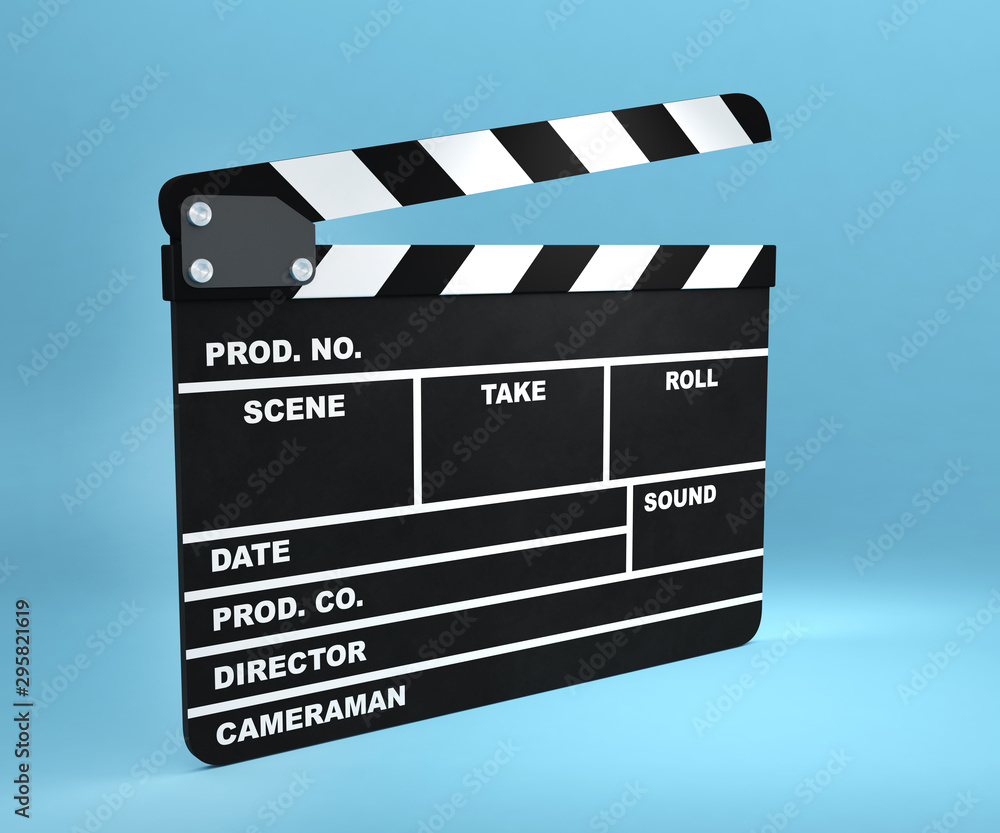Obraz premium clapboard cinema clap action film 