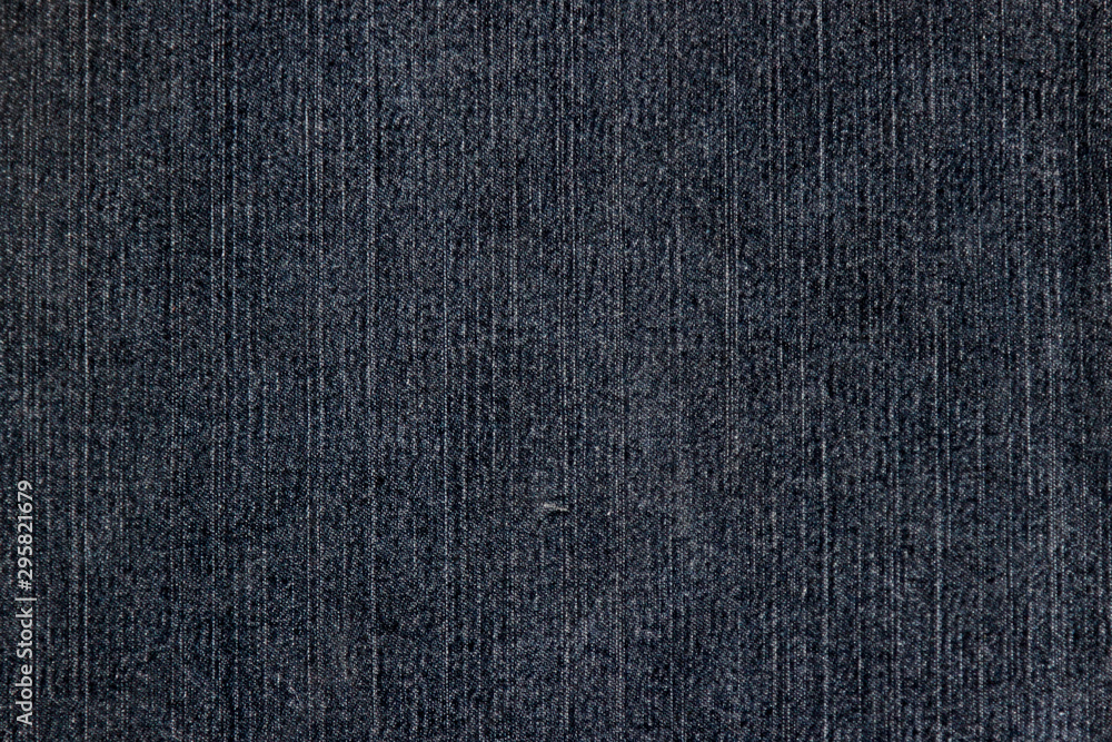 Texture of a black denim fabric