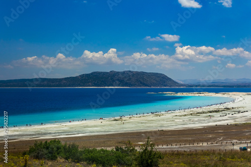Canvas Print Salda Lake, one of Turkey's deepest, clearest and cleanest tectonic lakes