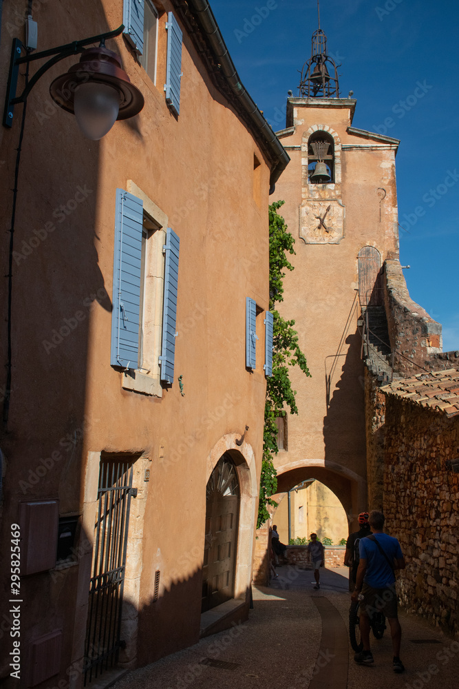 Bell tower in Roussillon, Provence, France
