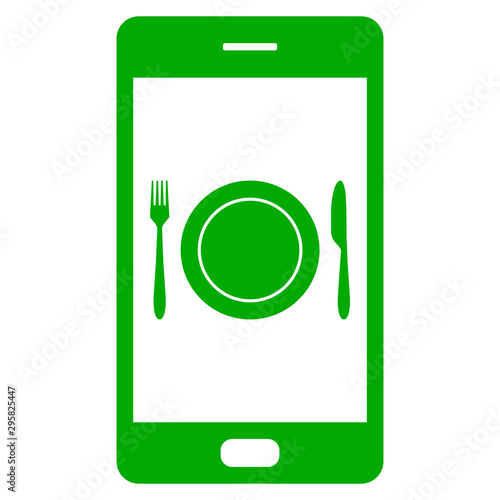 Besteck und Smartphone
