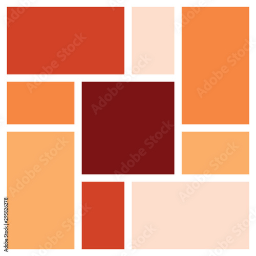 Vector Mood Board & Branding Presentation. Creative Theme Mood Board, Logo Template, Collage Frames with Universal Colour Palette. Picture Display & Montage.