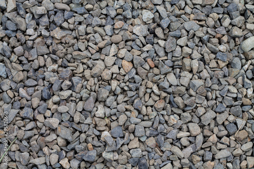 Patern made of stones. Rocky road in the country. abstract rock stone