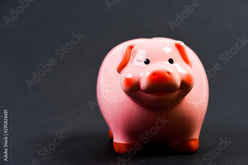 Piggy bank symbol of money savings. More ideas for your money. Bank deposit. Financial education. Piggy bank adorable pink pig close up. Accounting and family budget. Finances and investments bank
