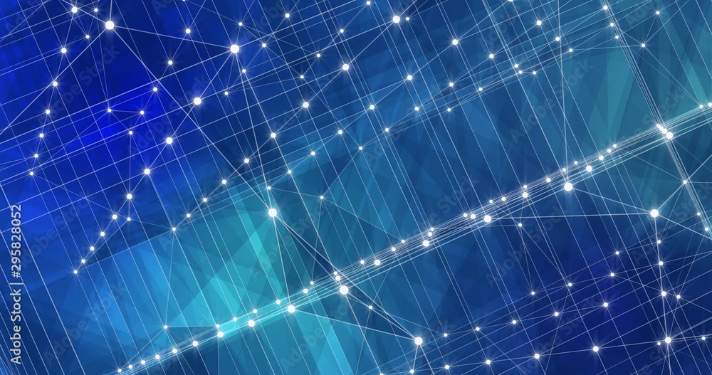 Fototapeta premium Background Abstract Dynamic Plexus Futuristic Technology. 3d render