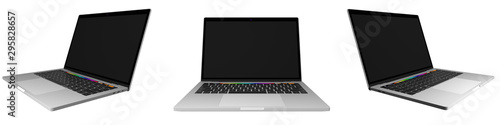 MacBook freigestellt Dreisicht