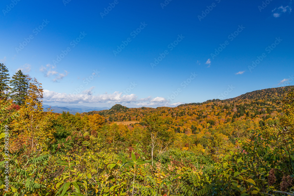 Towada Hachimantai National Park in early autumn