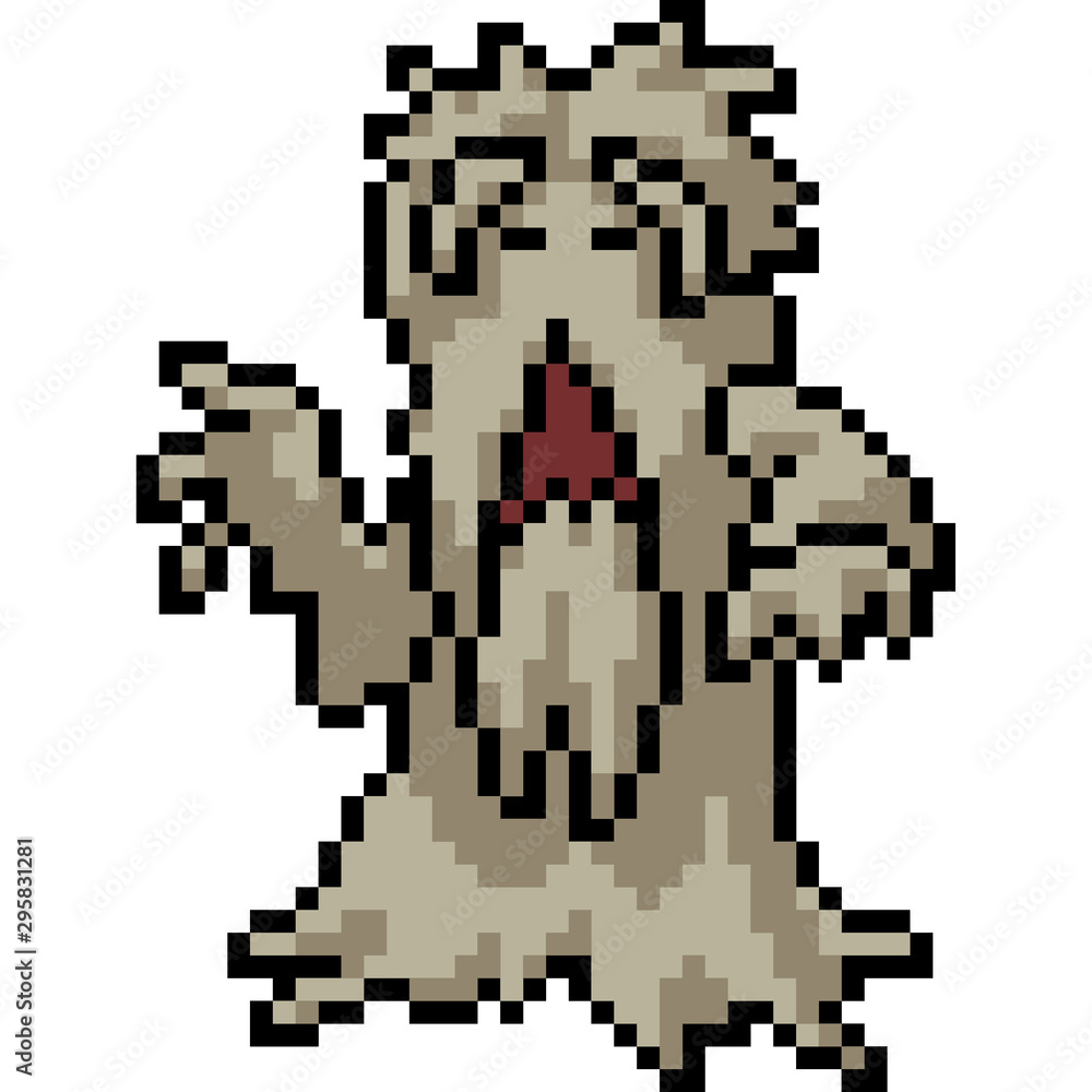 vector pixel art elder monster vector pixel art elder monster