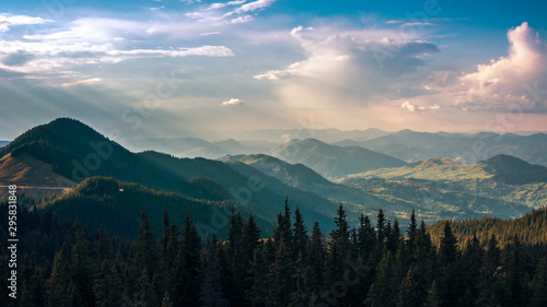 The Carpathians Rarau Mountains Pietrele Doamnei Romania landscape springtime clouds sunset beautiful view 