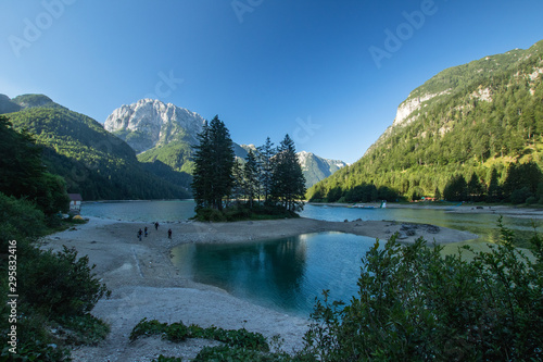 Fototapeta Naklejka Na Ścianę i Meble -  Lago del Predil mountain scenery