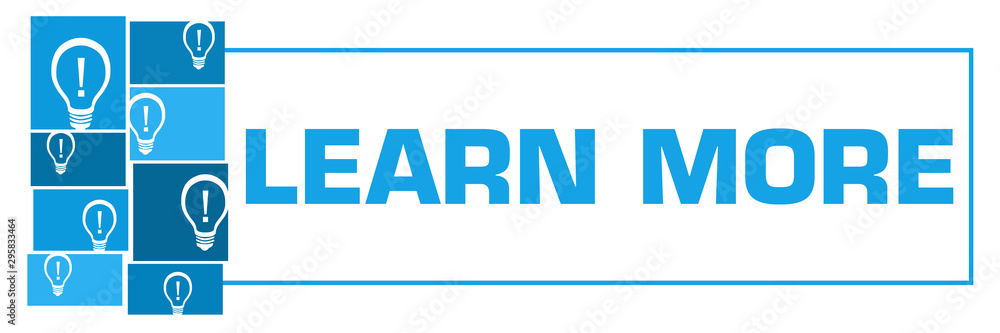 Learn More Blue Bulbs Grid Left Box Horizontal Learn More Blue Bulbs Grid Left Box Horizontal