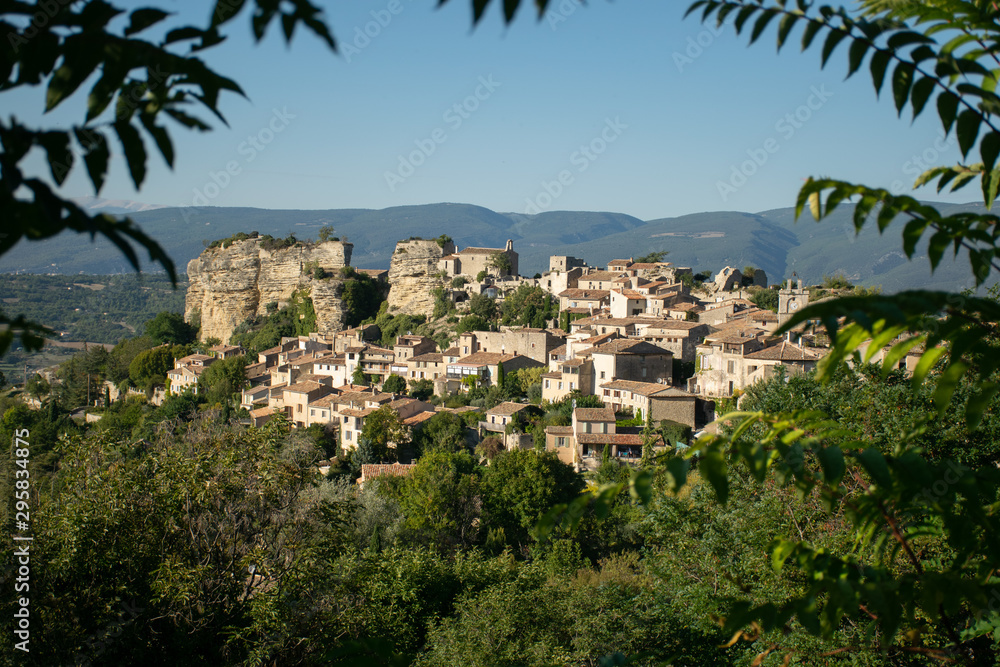 Landscape of Saignon Village in Provance, France