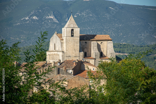 old church in the mountains of Provance France Village of Siegnon.