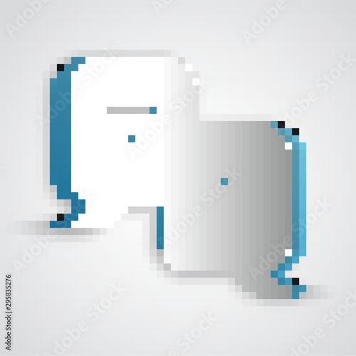 Paper cut Translator icon isolated on grey background. Foreign language conversation icons in chat speech bubble. Translating concept. Paper art style. Vector Illustration