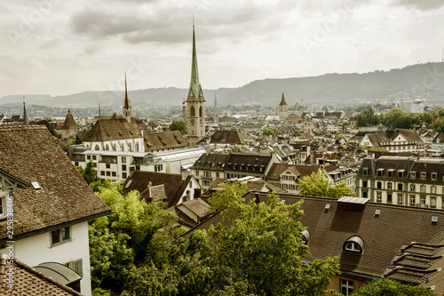 Cityscape of Zurich, Switzerland photo