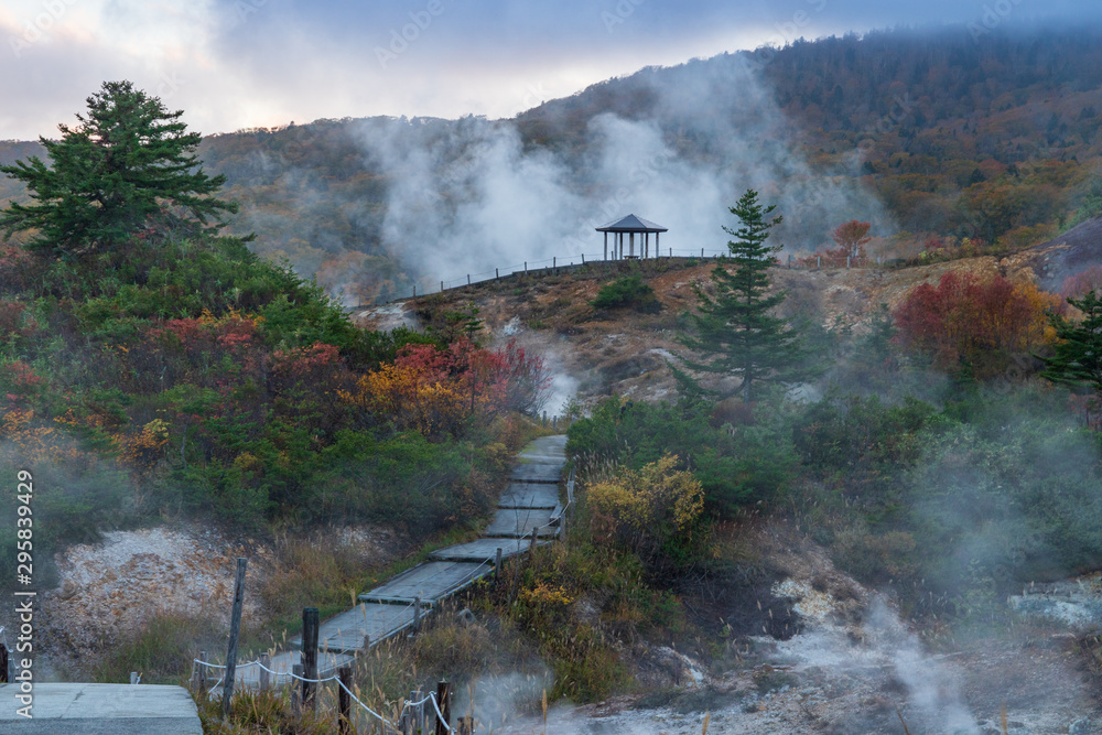 Towada Hachimantai National Park in early autumn