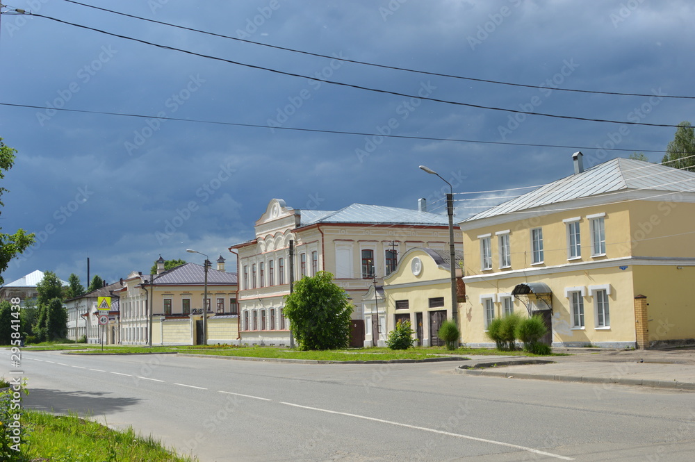 Theatre street in the city of Shuya, Russia