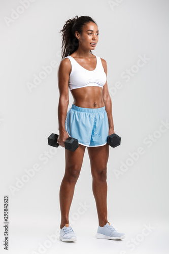 Portrait of an attractive healthy confident african sportswoman