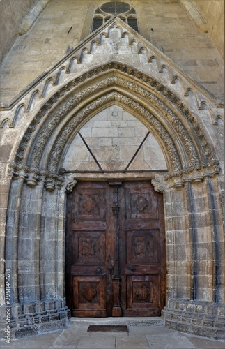 an old wooden door