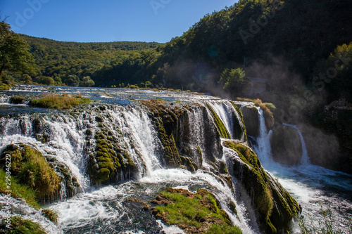 Waterfall Strbacki Buk on Una river in Bosnia and Herzegovina near the Croatian border