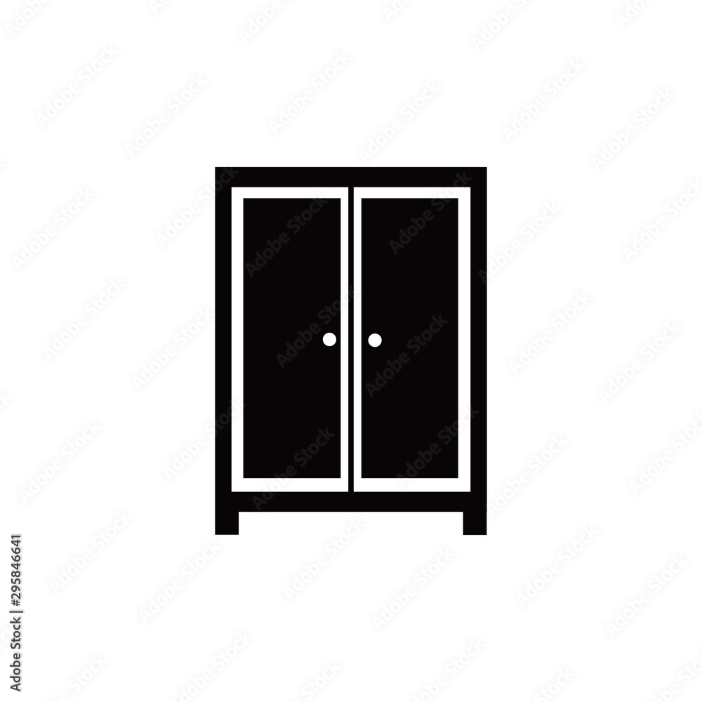cupboard Icon vector design symbol cupboard Icon vector design symbol