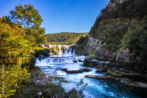 Waterfall Strbacki Buk on Una river in Bosnia and Herzegovina near the Croatian border